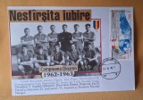 Istoria fotbalului - Suporter - fan zone - echipa de fotbal DINAMO Bucuresti, sezonul 1962-1963, plic, intreg postal