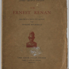 SUR ERNEST RENAN par JAMES GEORGE FRAZER , 1923, EXEMPLAR 1203 DIN 1500