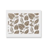 Cumpara ieftin Sablon Perete vopsire, tencuiala 900x600x0.7mm Scandinavian Palm Leaves Refolosibil, model MXSP7062