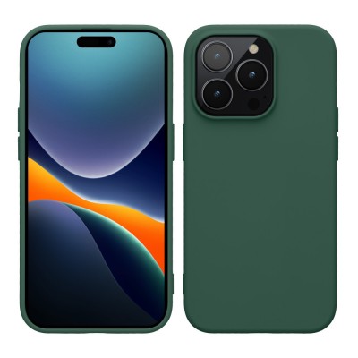 Husa Kwmobile pentru Apple iPhone 14 Pro, Silicon, Verde, 59081.166 foto