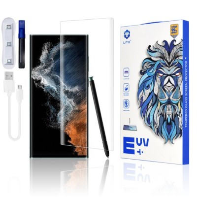 Folie pentru Samsung Galaxy S22 Ultra 5G - Lito 3D UV Glass - Clear foto