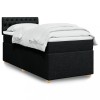 VidaXL Pat box spring cu saltea, negru, 90x190 cm, textil 3286544