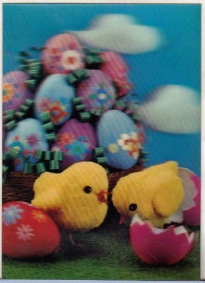 bnk cp Carte postala 3D - Felicitare de paste - Elvetia Toppan PK-141 foto