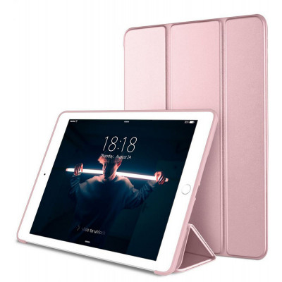 Husa Tableta TPU Tech-Protect SmartCase pentru Apple iPad 9.7 (2018) / Apple iPad 9.7 (2017), Roz Aurie foto