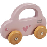 Label Label Little Car jucarie din lemn Pink 1 buc, Label-Label