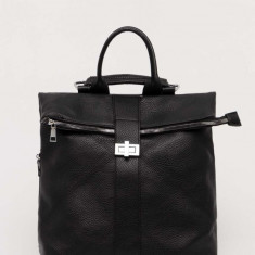 Answear Lab rucsac femei, culoarea negru, mare, neted