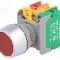 Intrerupator ac&amp;#355;ionat prin apasare, 22mm, seria LBF22, IP65, AUSPICIOUS - LBF22-1O/C R, W/O LAMP