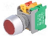 Intrerupator ac&amp;#355;ionat prin apasare, 22mm, seria LBF22, IP65, AUSPICIOUS - LBF22-1O/C R, W/O LAMP