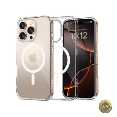 Husa MagSafe pentru Apple iPhone 16 Pro Max Tech-Protect Flexair Transparenta foto