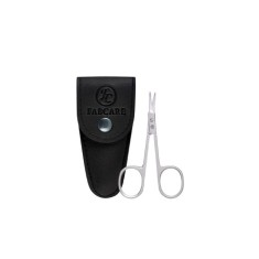 Set 2 piese forfecuta pentru cuticule si teaca din piele Fabcare, otel inoxidabil, argintiu