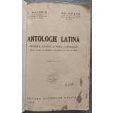 C. Balmuș; Al. Graur - Antologie latină pentru clasa a VIII-a secundară