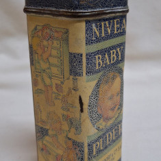 NIVEA BABY PUDER Beiersdorf & Co SAR Brasov, cutie din tabla, anii 1930