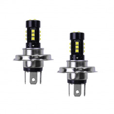 Set 2 Becuri auto LED H4, 160W/set, 6000K, 12/24V