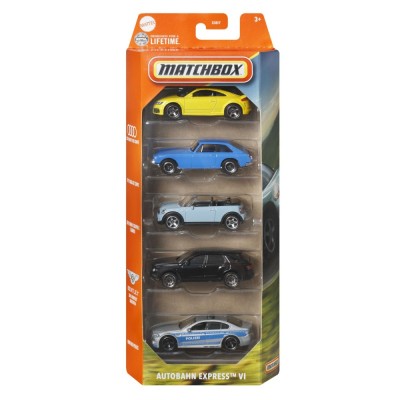 MATCHBOX SET 5 MASINUTE METALICE AUTOBAHN EXPRESS VI SCARA 1:64 foto