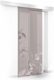 Usa glisanta Boss &reg; model La Vie incolor, 80x215 cm, sticla bronz 8 mm, culisanta in ambele directii, Modern Glass Art