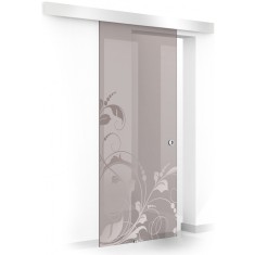 Usa culisanta Boss &reg; model La Vie incolor, 60x215 cm, sticla bronz 8 mm, glisanta in ambele directii