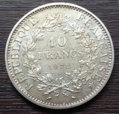 (A650) MONEDA DIN ARGINT FRANTA - 10 FRANCS 1972, 25 GRAME, PURITATE 900/1000 foto