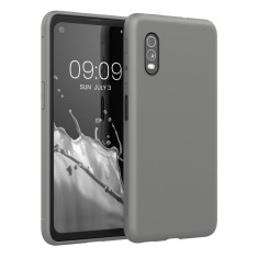 Husa Kwmobile pentru Samsung Galaxy Xcover Pro, Silicon, Gri, 53154.155 foto