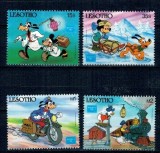 Lesotho 1986 - Disney, desene animate, Ameripex, serie neuzata