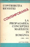 Cumpara ieftin Contributia revistei Contemporanul la propagarea conceptiei marxiste in Romania - Gavril Horja