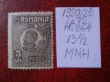 1920- Romania- Ferd. b. mic Mi264-MNH, Nestampilat