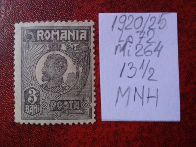 1920- Romania- Ferd. b. mic Mi264-MNH foto