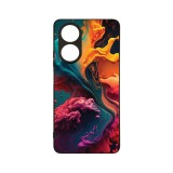 Husa BestCase&reg; Slim Glassy, Compatibila Cu OPPO A78 4G, Liquid Colors, G 1234