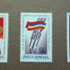 TIMBRE ROMANIA MNH LP824/1973 ANIVERSARI III SERIE SIMPLA