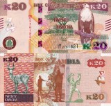 Bancnota Zambia 20 Kwacha 2022 UNC, Africa, Ne流通
