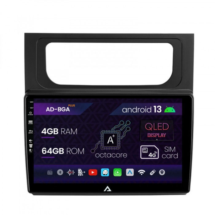 Navigatie Volkswagen Touran (2010-2016), Android 13, A-Octacore 4GB RAM + 64GB ROM, 10.1 Inch - AD-BGA10004+AD-BGRKIT042
