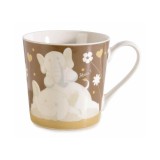 Cumpara ieftin Cana portelan alb maro Elefant III &Oslash; 9,5 cm x 9,5 H, 350 ml
