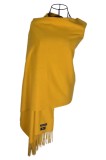 Fular dama uni 24U, 180x70cm, galben, Marime universala
