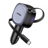 Incarcator Auto Cu Cablu USB-C UGREEN EC601, 75W, 1 x USB-A - 1 x USB-C, Gri