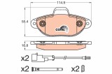 TRW GDB2041 COTEC set placute frana,frana disc
