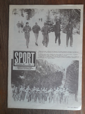 Revista Sport nr. 1 / 1987 / CSP foto