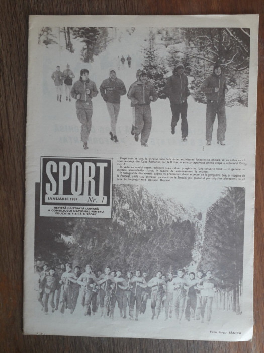 Revista Sport nr. 1 / 1987 / CSP