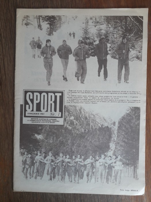 Revista Sport nr. 1 / 1987 / CSP