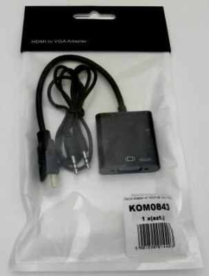 Adaptor HDMI TATA - VGA MAMA &amp;amp;amp; AUDIO foto