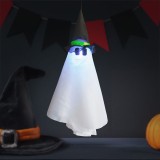 Decoratiune iluminata de Halloween - fantoma - de suspendat - RGB LED - 70 x 50 cm