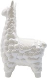 Obiect decorativ Casaido, model alpaca, ceramica, bej, 20,6 x 13,5 x 7,5 cm.