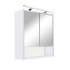 Dulap cu oglindă Luna 60, alb, superior