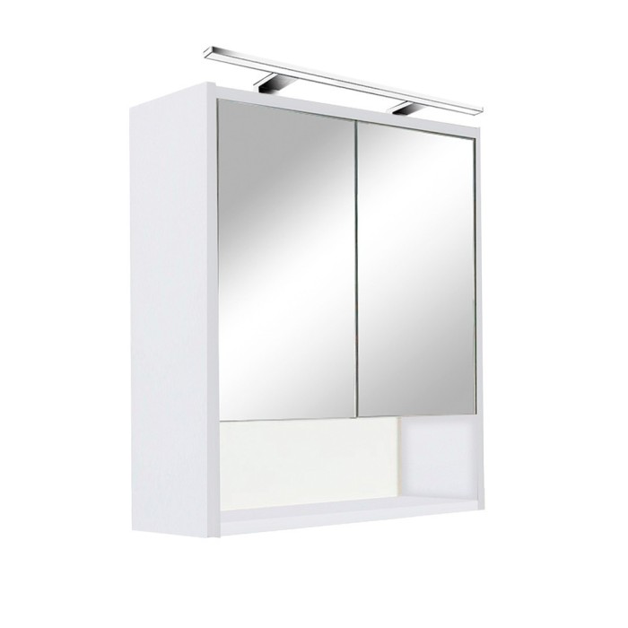 Dulap cu oglindă Luna 60, alb, superior