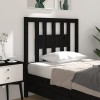 VidaXL Tăblie de pat, negru, 81x4x100 cm, lemn masiv de pin 818649