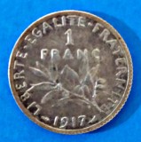 FRANTA 1 FRANC 1917 ARGINT STARE EXCELENTA