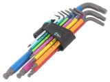 Set chei imbus Hex-Plus sferic 9 buc.