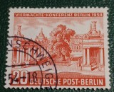 Berlin 1954 conferința , arhitectura , serie 1v stampilata, Stampilat