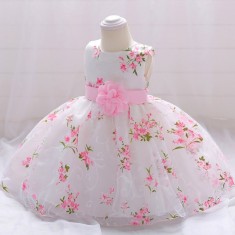 Rochita ocazie - Pink flower (Marime Disponibila: 6-9 luni (Marimea 19