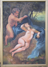 Pictura nud &amp;quot;Hera cu un Satir&amp;quot; foto
