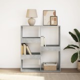 VidaXL Bibliotecă/Separator cameră, gri beton, 100x33x115 cm