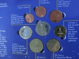 Set complet - Slovenia &icirc;n tolar și Euro serie 2007 de la 1 cent la 2 euro III, Europa